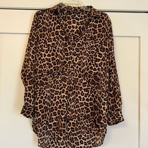 Zara Leopard Print Blouse